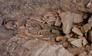 Skelett des Mannes von Mondeval. CC-BY Bortolo De Vido